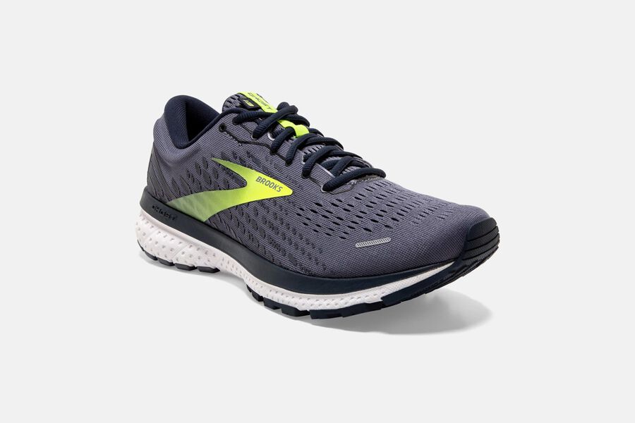 Brooks Ghost 13 Road Loopschoenen Heren - Grijs/Groen - 357891WLB